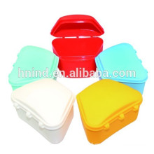 2015 Caja dental de la almohadilla de la fuente dental / Plastic Denture box